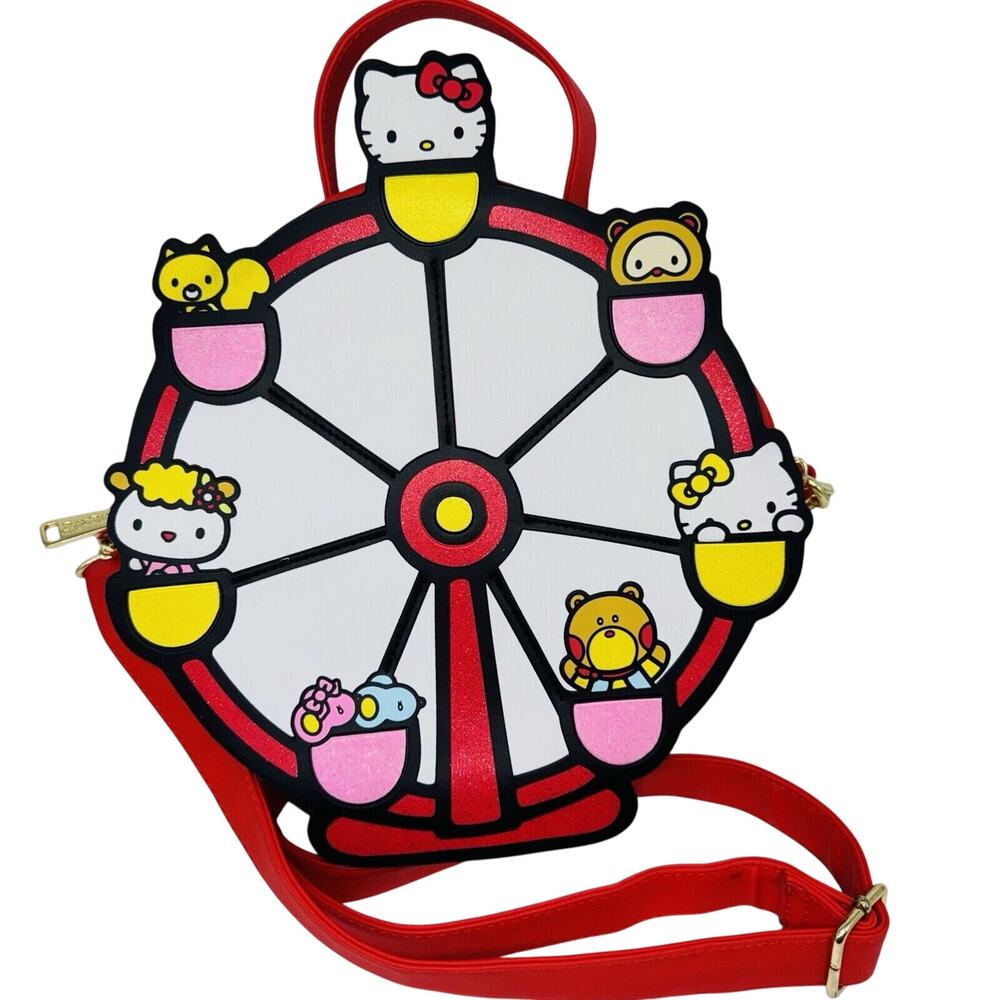 Loungefly Hello Kitty Sanrio Carnival Ferris Wheel Shoulder Crossbody‎ Hand Bag